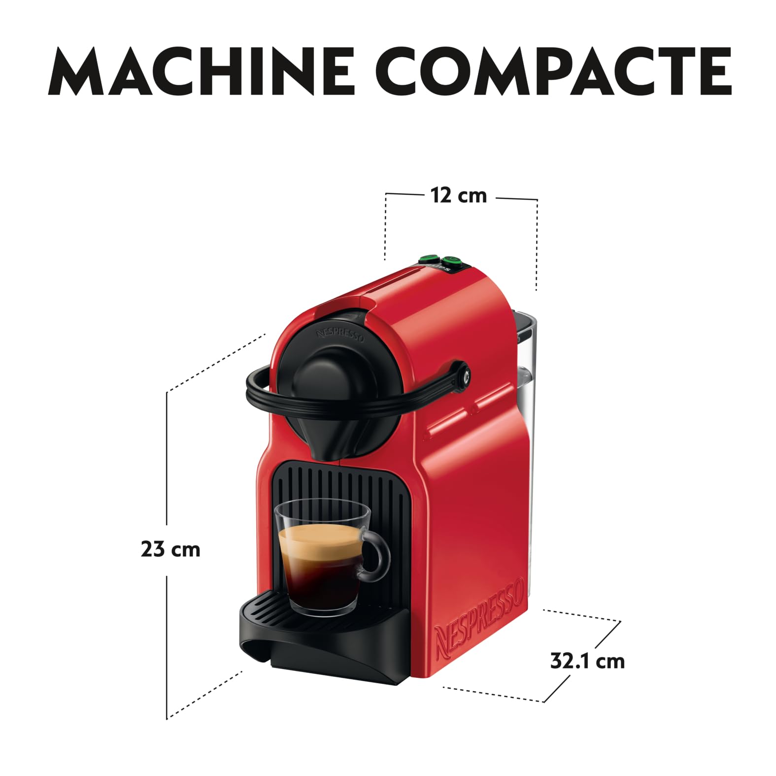 Machine à café à capsules Inissia Rouge Rubis - vue 5